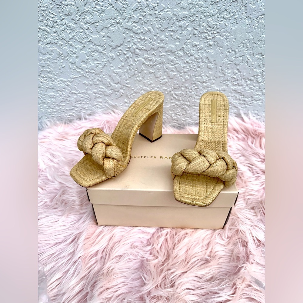 LOEFFLER RANDALL Freya Natural Braided Curve Mule